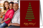 Happy Holidays Christmas Tree Photo Card