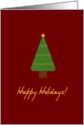 Happy Holidays Christmas Tree card