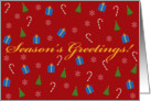 Season’s Greetings Christmas Icons card