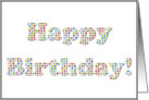 Happy Birthday Colorful Circles card