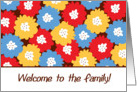 Welcome to the Family Flowers card