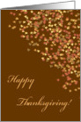 Happy Thanksgiving Leaves card