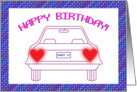 Happy Birthday Sweet 16 Car card