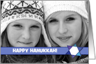 Happy Hanukkah Star of David Photo Card