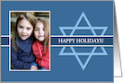 Happy Holidays Star of David Photo Card