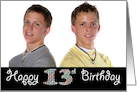 Happy 13th Birthday Photo Card