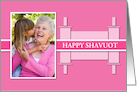 Happy Shavuot Photo Card with Torah Scroll card