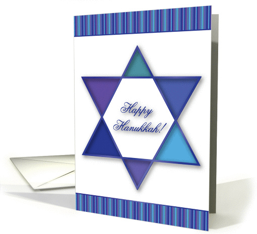 Happy Hanukkah Star of David card (833788)