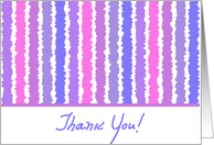 Thank You Purple Pattern card
