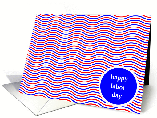 Happy Labor Day Squiggle card (838603)