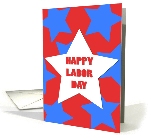 Happy Labor Day Big Stars card (839487)