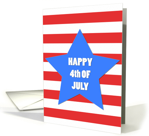 Happy 4th of July Big Star card (839505)