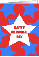 Happy Memorial Day Big Stars card