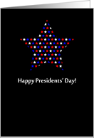 Happy Presidents’ Day Red, White and Blue Stars card