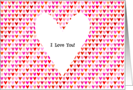 I Love You Hearts card
