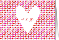 I Love You Hearts card