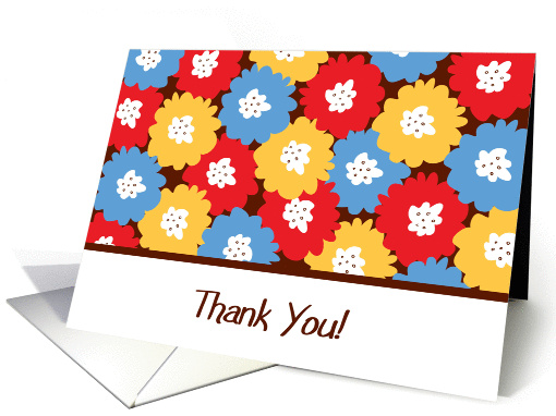Thank You Flowers card (847123)