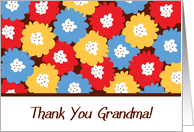 Thank You Grandma Flowers card