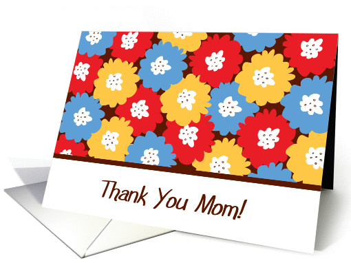 Thank You Mom Flowers card (847133)