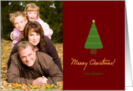 Merry Christmas Tree Photo Card