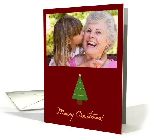 Merry Christmas Tree Photo card (852784)