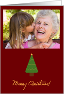 Merry Christmas Tree Photo Card