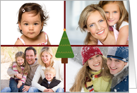 Merry Christmas Tree Photo Card