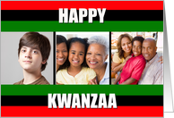 Happy Kwanzaa 3 Photo Card