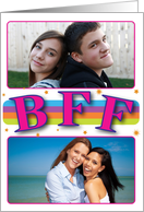 BFF Colorful Photo Card