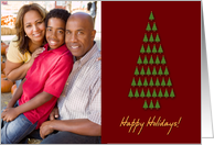 Happy Holidays Christmas Tree Photo Card