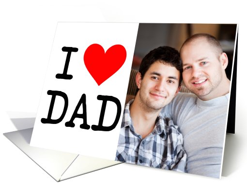 I Love Dad Photo card (861526)