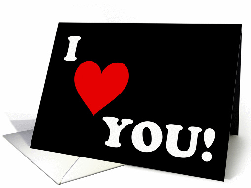 I Love (heart) You card (861568)