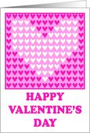 Happy Valentines Hearts card