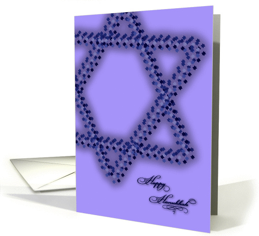 Happy Hanukkah Star of David card (861691)