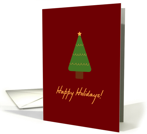 Happy Holidays Christmas Tree card (862566)