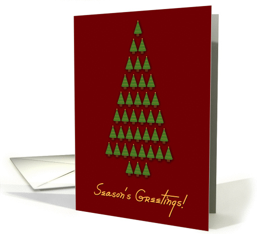 Season's Greetings Christmas Trees card (862582)