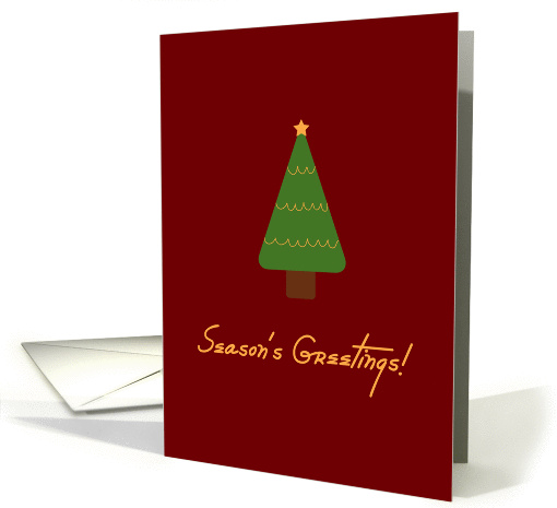 Season's Greetings Christmas Trees card (862595)