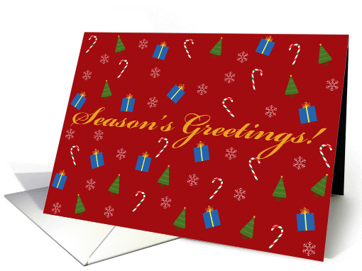 Season's Greetings Christmas Icons card (862609)