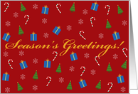 Season’s Greetings Christmas Icons card