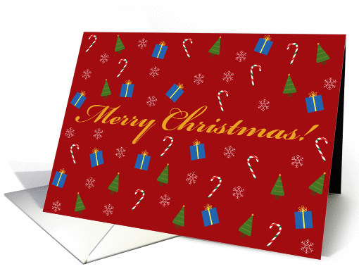 Merry Christmas Christmas Icons card (862610)