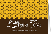 L’Shana Tova with honeycomb card