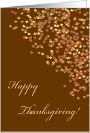 Business Employee Happy Thanksgiving Leaves card