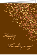 Happy Thanksgiving Leaves card