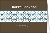 Happy Hanukkah Card with Stars of David card