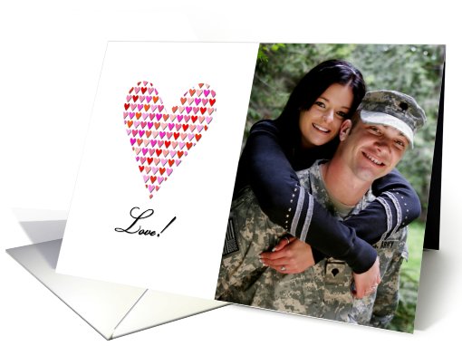 Love Hearts Valentine's Day Photo card (897704)