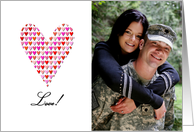 Love Hearts Valentine’s Day Photo Card