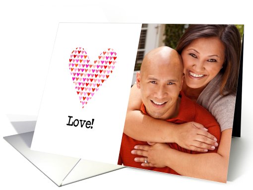 Love Hearts Photo card (897707)