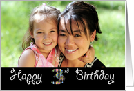 Happy 3rd Birthday Photo Card