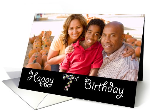 Happy 7th Birthday Photo card (926236)