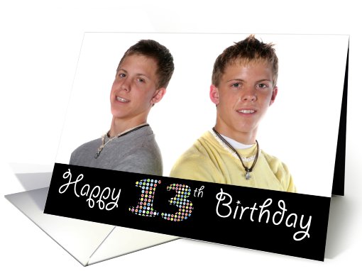 Happy 13th Birthday Photo card (926245)